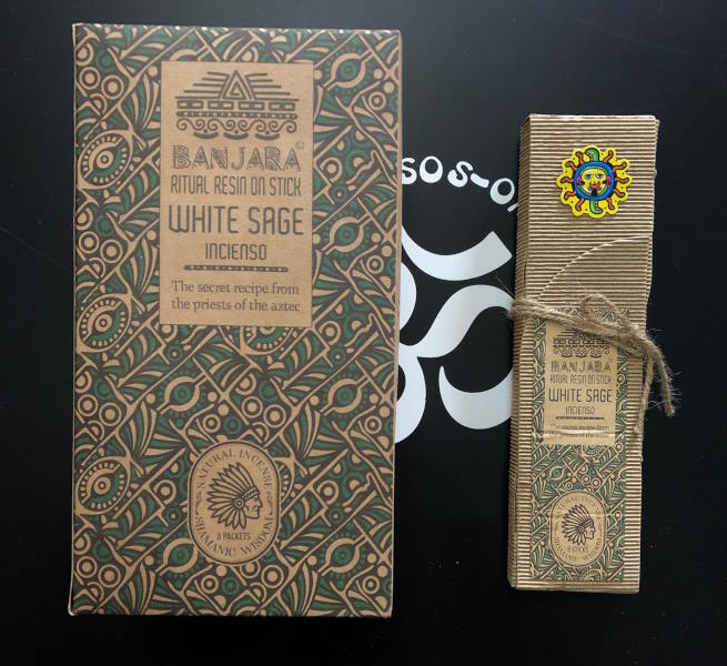 Incienso White Sage Banjara Ritual resina